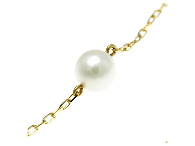 Collar de colgante de perla en oro de 18K Mikimoto Dorado 